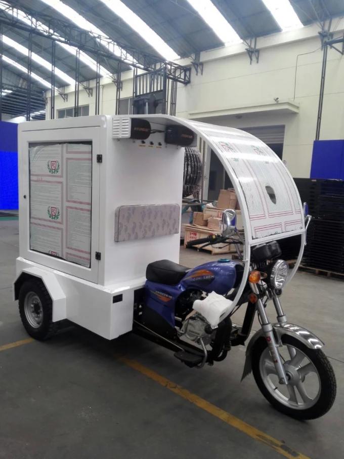 L'esposizione di LED mobile del taxi IP65 impermeabilizza, esposizione di messaggio commovente del motociclo